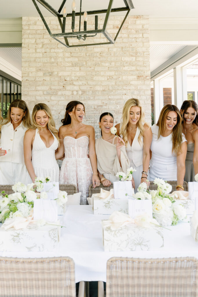 Smiling bridesmaids during a Hamptons bridesmaid proposal session in Amagansett, captured as part of East End event photography.