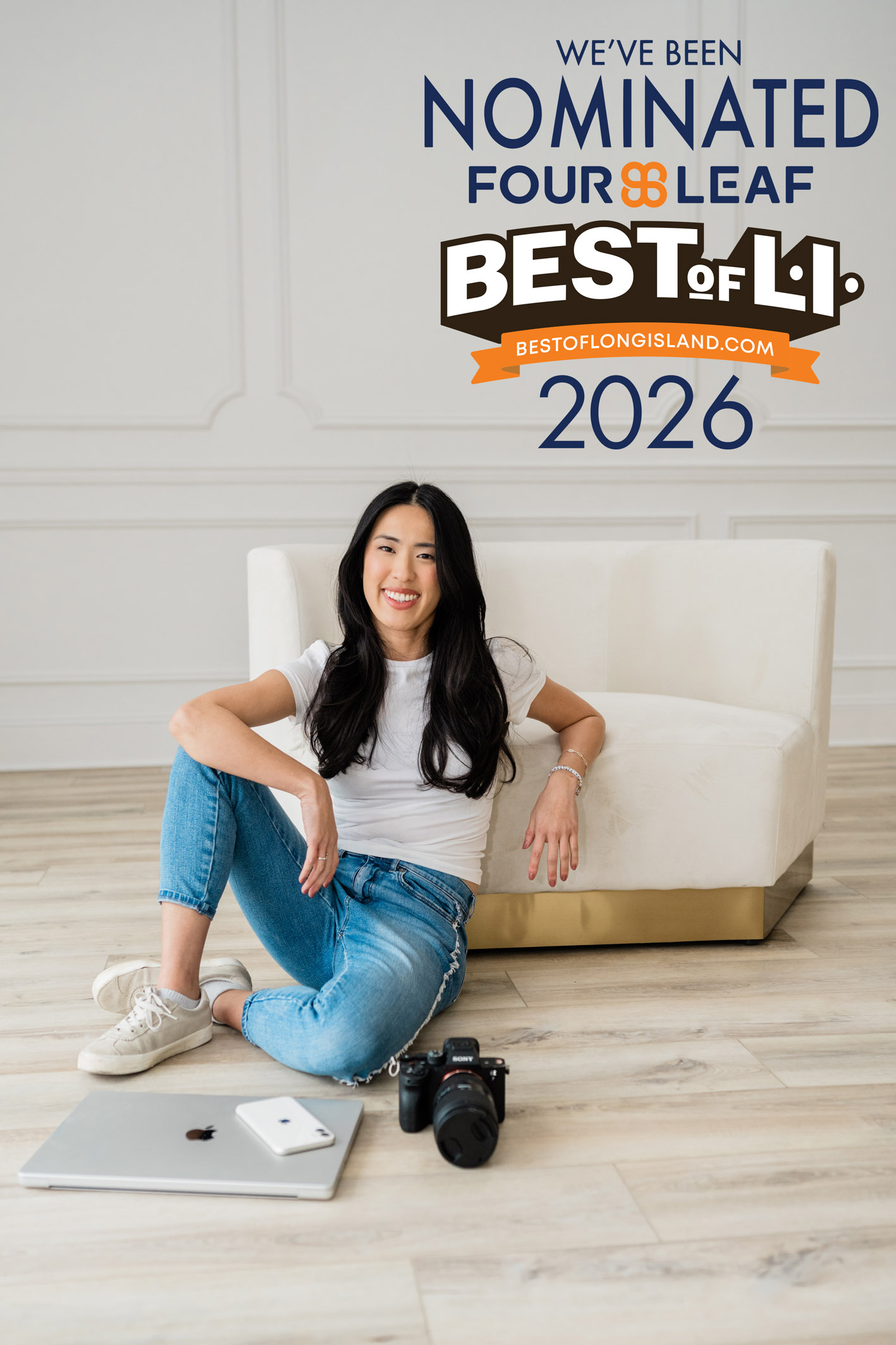 Portrait of Siobhan Becker, Long Island photographer nominated for Best of Long Island in the Artist / Photographic category.